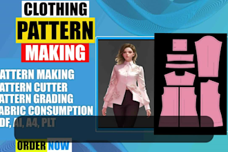 create your sewing patterns for any kind of clothing grading