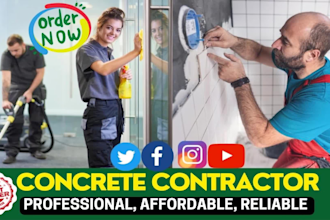 make construction video renovation work concrete installation ads