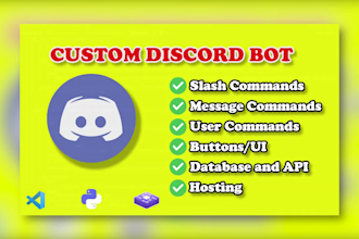 create custom discord bots with openai API, crypto, etc