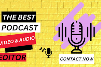do professional podcast video editing, riverside, zoom, youtube