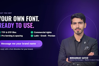 design custom font, typography, logo font, ttf otf typeface