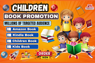 do amazon children book promotion, kids book and children book marketing