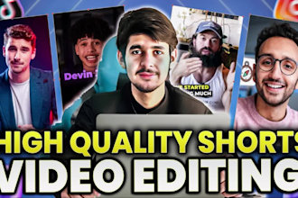 do pro video editing for instagram reels tiktok and youtube shorts in any niche
