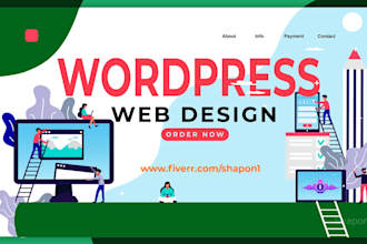 create modern responsive wordpress website design