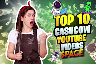 create top 10 space and universe videos, cash cow youtube ,cash cow videos