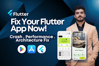fix bugs in your flutter mobile app for android and ios