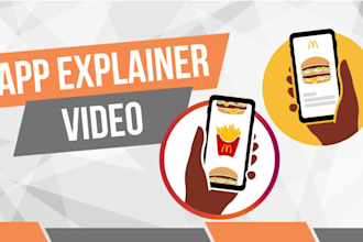 create an 2d animated app or website explainer video
