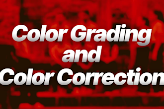 do cinematic color grading and color correction