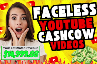 be your faceless youtube editor for an automated cash cow channel