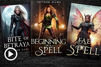 design premium book cover design or kindle book cover design