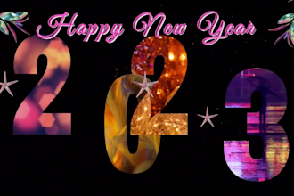 do christmas new year greeting video or 3d dancing video