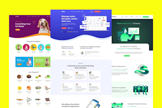 do website UI UX design, web ui, figma site, figma landing page, PSD