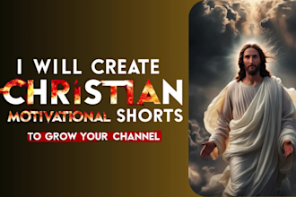 create christian, church motivational shorts for tiktok and youtube