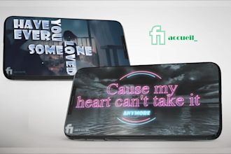 create animated lyrics video for your song