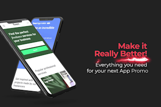 make 3d app promo video on latest iphone or android