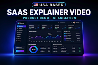 create a saas explainer video or software promo video