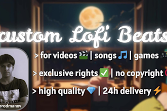 produce custom background music for content or games