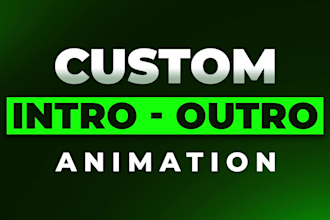 create a custom youtube intro and outro animation