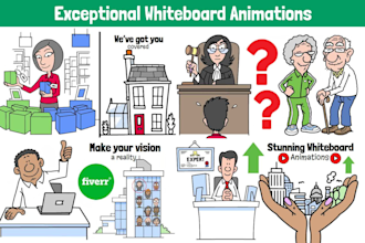 create a custom whiteboard animation doodle explainer video