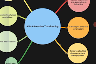 create a custom colorful mind map from your data
