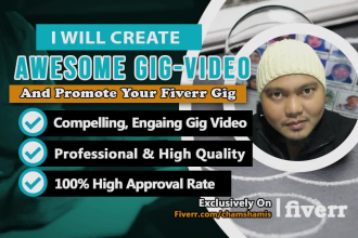 create fiverr gig video and promote your gig