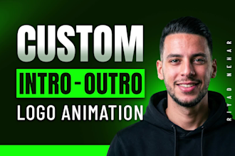 create a custom youtube intro and outro animation