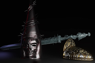 do 3d game assets modeling in blender