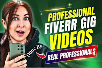 create professional gig video for your fiverr gig