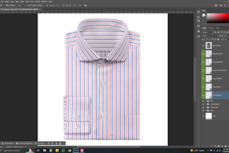 create custom PSD dress shirt mockup in photoshop