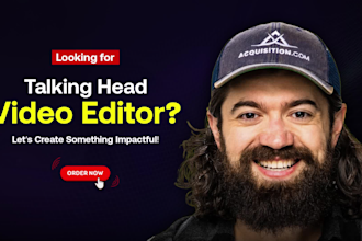 professionally edit youtube talking head videos for creators