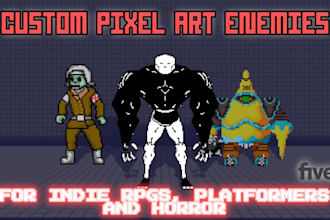 design original pixel art for indie games