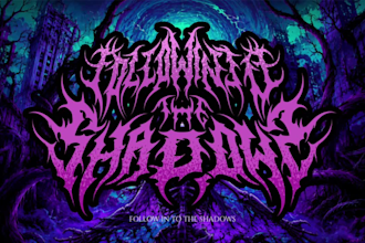create a death metal band logo design