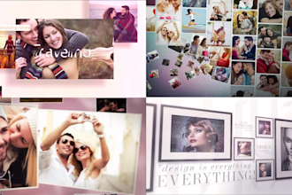 do an awesome photo slideshow video, multi photo  slideshow, photo collage