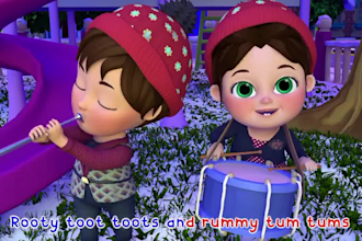 do cute 3d christmas animations kids cartoons lyric videos 3d animation