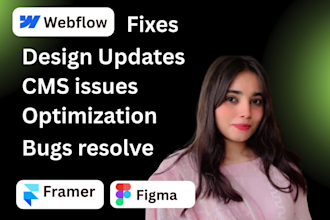 fix webflow issues, bug, optimize or edit webflow website