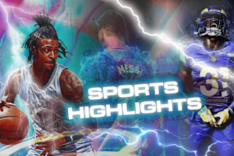 edit sports highlights or reel for any sport videos