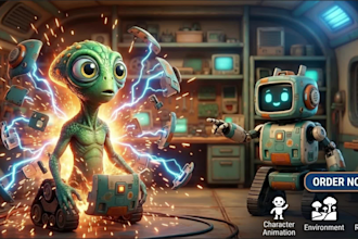 create professional 3d ai animation in pixar style