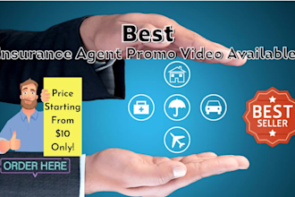 do insurance agent video or customize 25 insurance premade promo video ads