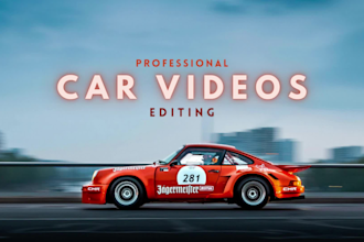 edit your car videos in trending and cinematic style for ads and promos