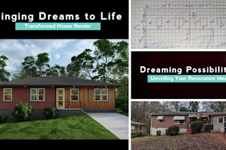 bring your renovation ideas to life, custom 3d renders for your home