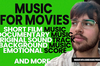 compose an original film score or soundtrack