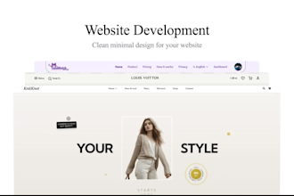 develop and design front end website developer and responsive business website