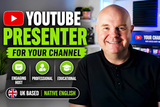 be your youtube presenter and channel host