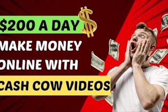 create youtube top 10 cash cow videos and article to video with human voice over