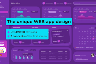 create admin panel or web app