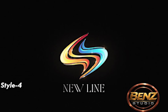 create a 3d logo intro reveal animation video