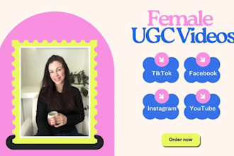 create middle aged female ugc spokesperson videos