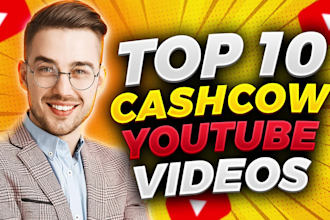 make top 10 video editing for cash cow youtube channel