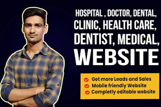 design healthcare, medical, dentist, clinic, doctor website