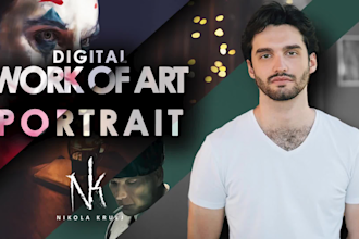 paint expressive digital portraits enriched with emotions